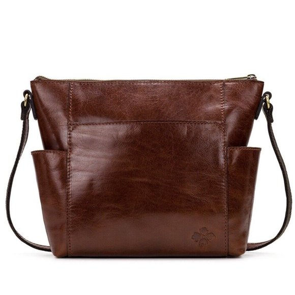 Patricia Nash AVELEY TOTE British Tan Tooled Leather Purse Bag - Picture 2 of 12